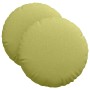 Cojines para asiento 2 pcs Verde claro Ø40 x 13 cm tela en Decoración | Comprar online en Foru.es