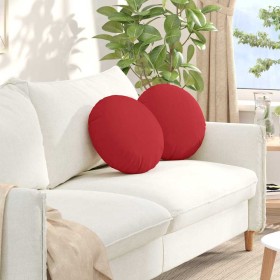 Cojines para asiento 2 pcs Rojo Ø40 x 13 cm tela en Decoración | Comprar online en Foru.es