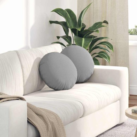 Cojines para asiento 2 pcs Gris Nube Ø40 x 13 cm tela en Decoración | Comprar online en Foru.es