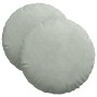 Cojines para asiento 2 pcs Gris Claro Ø 40 x 13 cm Terciopelo en Decoración | Comprar online en Foru.es