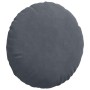 Cojines para asiento 2 pcs Gris oscuro Ø 40 x 13 cm Terciopelo en Decoración | Comprar online en Foru.es