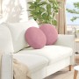 Cojines para asiento 2 pcs Rosa Ø 40 x 13 cm Terciopelo en Decoración | Comprar online en Foru.es