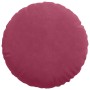 Cojines para asiento 2 pcs Rojo vino Ø 40 x 13 cm Terciopelo en Decoración | Comprar online en Foru.es