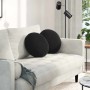 Cojines para asiento 2 pcs Negro Ø 40 x 13 cm Terciopelo en Decoración | Comprar online en Foru.es