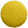 Cojines para asiento 2 pcs Amarillo Ø 40 x 13 cm Terciopelo en Decoración | Comprar online en Foru.es