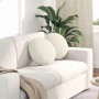 Cojines para asiento 2 pcs Crema Ø 40 x 13 cm Terciopelo en Decoración | Comprar online en Foru.es