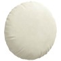 Cojines para asiento 2 pcs Crema Ø 40 x 13 cm Terciopelo en Decoración | Comprar online en Foru.es