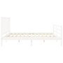 Estructura de cama con cabecero madera maciza blanco 200x200 cm de vidaXL, Camas y somieres - Ref: Foro24-3193877, Precio: 15...