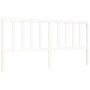 Estructura de cama con cabecero madera maciza blanco 200x200 cm de vidaXL, Camas y somieres - Ref: Foro24-3193877, Precio: 15...