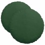 Cojines para asiento 2 pcs Verde oscuro Ø 40 cm Tela de pana en Decoración | Comprar online en Foru.es