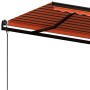 Toldo automático retráctil naranja y marrón 450x350 cm en Toldos | Comprar online en Foru.es