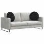 Cojines para asiento 2 pcs Negro Ø50 x 19 cm tela en Decoración | Comprar online en Foru.es