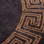 Alfombra lavable antideslizante negro y dorado Ø 200 cm en Alfombras | Comprar online en Foru.es