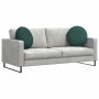Cojines para asiento 2 pcs Verde oscuro Ø50 x 19 cm tela en Decoración | Comprar online en Foru.es