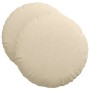 Cojines para asiento 2 pcs Crema Ø50 x 19 cm tela en Decoración | Comprar online en Foru.es