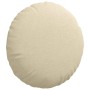 Cojines para asiento 2 pcs Crema Ø50 x 19 cm tela en Decoración | Comprar online en Foru.es