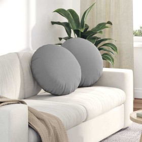 Cojines para asiento 2 pcs Gris Nube Ø50 x 19 cm tela en Decoración | Comprar online en Foru.es