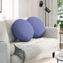 Cojines para asiento 2 pcs Azul jeans Ø50 x 19 cm tela en Decoración | Comprar online en Foru.es