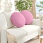Cojines para asiento 2 pcs Rosa Ø50 x 19 cm tela en Decoración | Comprar online en Foru.es
