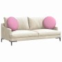 Cojines para asiento 2 pcs Rosa Ø50 x 19 cm tela en Decoración | Comprar online en Foru.es