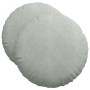 Cojines para asiento 2 pcs Gris Claro Ø 40 x 13 cm Terciopelo en Decoración | Comprar online en Foru.es