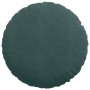 Cojines para asiento 2 pcs Verde oscuro Ø 40 x 13 cm Terciopelo en Decoración | Comprar online en Foru.es