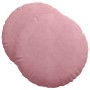 Cojines para asiento 2 pcs Rosa Ø 40 x 13 cm Terciopelo en Decoración | Comprar online en Foru.es