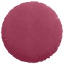 Cojines para asiento 2 pcs Rojo vino Ø 40 x 13 cm Terciopelo en Decoración | Comprar online en Foru.es