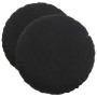 Cojines para asiento 2 pcs Negro Ø 40 x 13 cm Terciopelo en Decoración | Comprar online en Foru.es