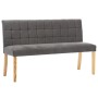 Banco de terciopelo gris 140 cm de vidaXL, Bancos para recibidores y almacenamiento - Ref: Foro24-288576, Precio: 260,36 €, D...
