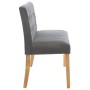 Banco de terciopelo gris 140 cm de vidaXL, Bancos para recibidores y almacenamiento - Ref: Foro24-288576, Precio: 260,36 €, D...