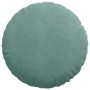Cojines para asiento 2 pcs Verde Mar Ø 40 x 13 cm Terciopelo en Decoración | Comprar online en Foru.es