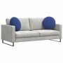 Cojines para asiento 2 pcs Azul Policía Ø 40 x 13 cm Terciopelo en Decoración | Comprar online en Foru.es