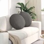 Cojines para asiento 2 pcs Gris Claro Ø 50 cm Tela de pana en Decoración | Comprar online en Foru.es