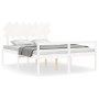 Cama para personas mayores con cabecero madera maciza 140x190cm de vidaXL, Camas y somieres - Ref: Foro24-3195527, Precio: 17...