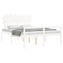 Cama para personas mayores con cabecero madera maciza 140x190cm de vidaXL, Camas y somieres - Ref: Foro24-3195527, Precio: 17...