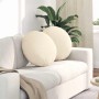 Cojines para asiento 2 pcs Crema Ø 50 cm Tela de pana en Decoración | Comprar online en Foru.es