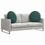 Cojines para asiento 2 pcs Verde oscuro Ø60 x 21 cm tela en Decoración | Comprar online en Foru.es