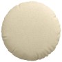 Cojines para asiento 2 pcs Crema Ø60 x 21 cm tela en Decoración | Comprar online en Foru.es