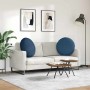 Cojines para asiento 2 pcs Azul Ø60 x 21 cm tela en Decoración | Comprar online en Foru.es