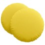 Cojines para asiento 2 pcs Amarillo Claro Ø60 x 21 cm tela en Decoración | Comprar online en Foru.es