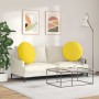 Cojines para asiento 2 pcs Amarillo Claro Ø60 x 21 cm tela en Decoración | Comprar online en Foru.es