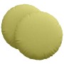 Cojines para asiento 2 pcs Verde claro Ø60 x 21 cm tela en Decoración | Comprar online en Foru.es