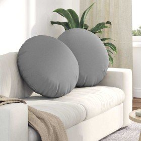 Cojines para asiento 2 pcs Gris Nube Ø60 x 21 cm tela en Decoración | Comprar online en Foru.es
