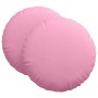 Cojines para asiento 2 pcs Rosa Ø60 x 21 cm tela en Decoración | Comprar online en Foru.es
