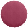 Cojines para asiento 2 pcs Rojo vino Ø 40 x 13 cm Terciopelo en Decoración | Comprar online en Foru.es