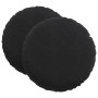 Cojines para asiento 2 pcs Negro Ø 40 x 13 cm Terciopelo en Decoración | Comprar online en Foru.es