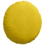 Cojines para asiento 2 pcs Amarillo Ø 40 x 13 cm Terciopelo en Decoración | Comprar online en Foru.es
