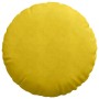Cojines para asiento 2 pcs Amarillo Ø 40 x 13 cm Terciopelo en Decoración | Comprar online en Foru.es