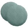 Cojines para asiento 2 pcs Verde Mar Ø 40 x 13 cm Terciopelo en Decoración | Comprar online en Foru.es